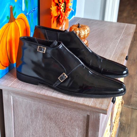 PRADA Double Monkstrap Ankle Boots (Mens Size 9.5 - Read description below) - Picture 2 of 16